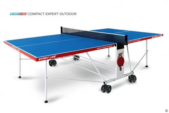 Стол теннисный Compact EXPERT 6 Всепогодный, синий