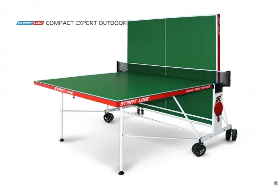 Стол теннисный Compact EXPERT 6 Всепогодный, зелёный
