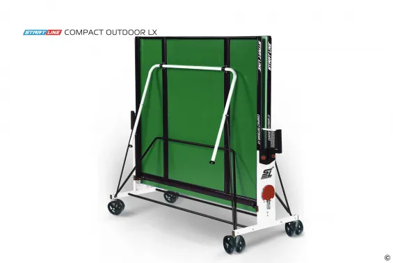 Стол теннисный Compact-2 LX Всепогодный, зелёный